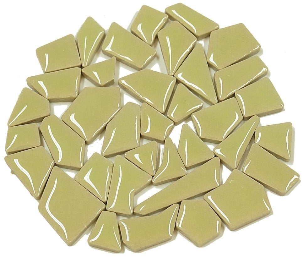 Flip keramische mix mini mozaïek à 65 gram lime groen, Hobby en Vrije tijd, Groen, ., Nieuw, Ophalen of Verzenden