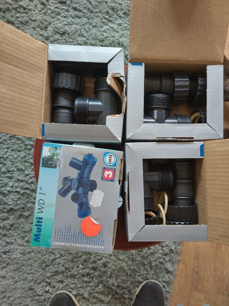 Oase verbindingstukken in doos voor pomp en filter, Ophalen of Verzenden, Nieuw, Vijverpomp