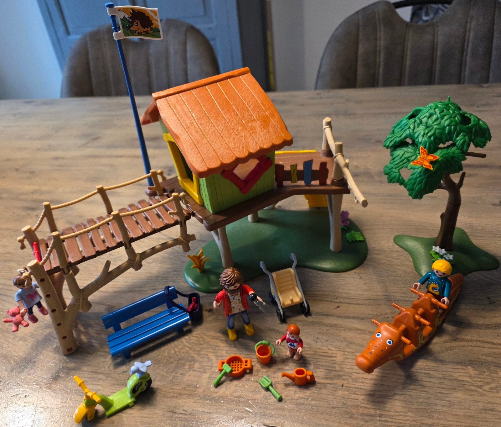 Playmobil 70281 speeltuin boomhut met doos en handleiding, Ophalen of Verzenden, Gebruikt, Jongen of Meisje