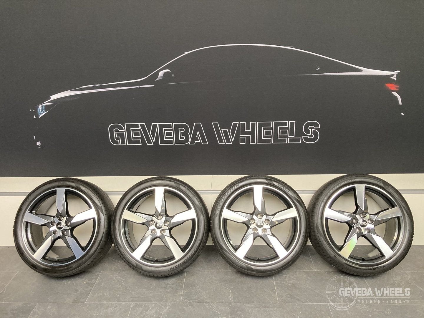 20” originele Audi A6 C8 velgen + demo banden 5x112 4K060102, Auto-onderdelen, Banden en Velgen, Gebruikt, 255 mm, -, -