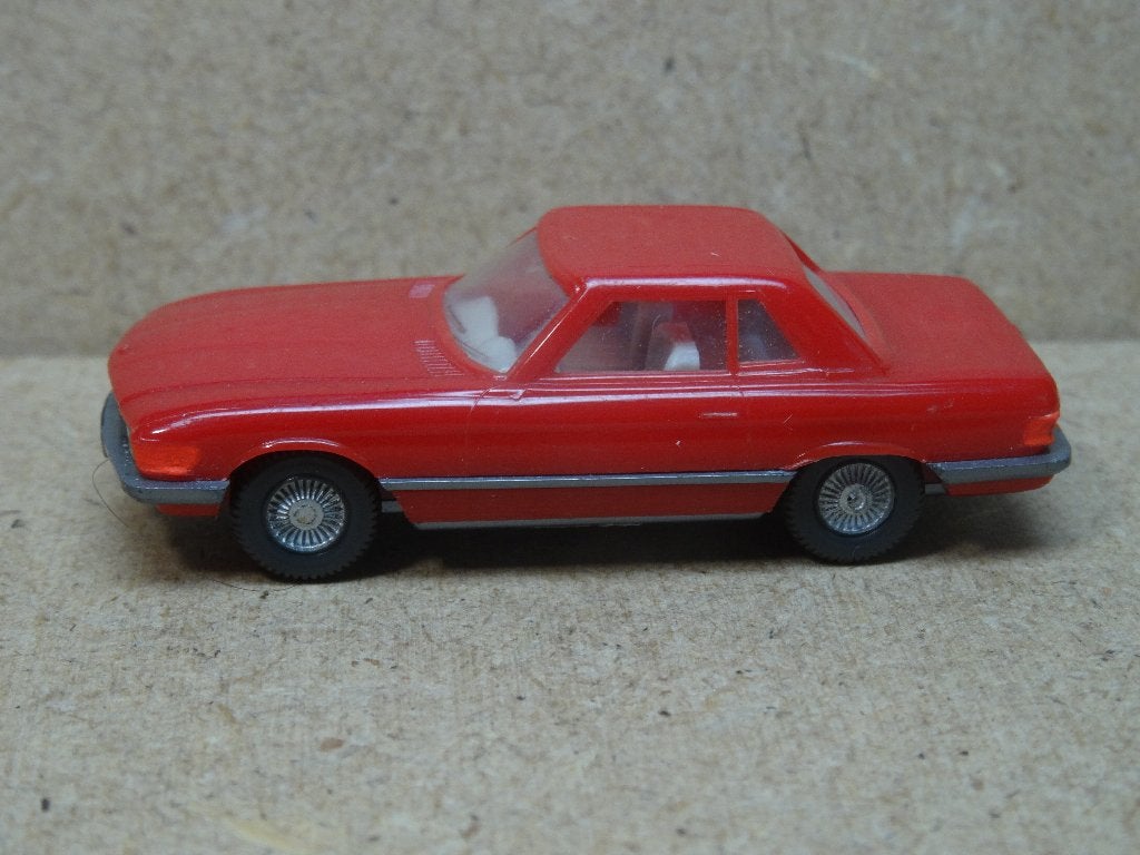 WIKING 1/87, MERCEDES Benz 350 SL, Rood, Zie Foto`s, Hobby en Vrije tijd, Ophalen of Verzenden, Zo goed als nieuw, Auto, Wiking
