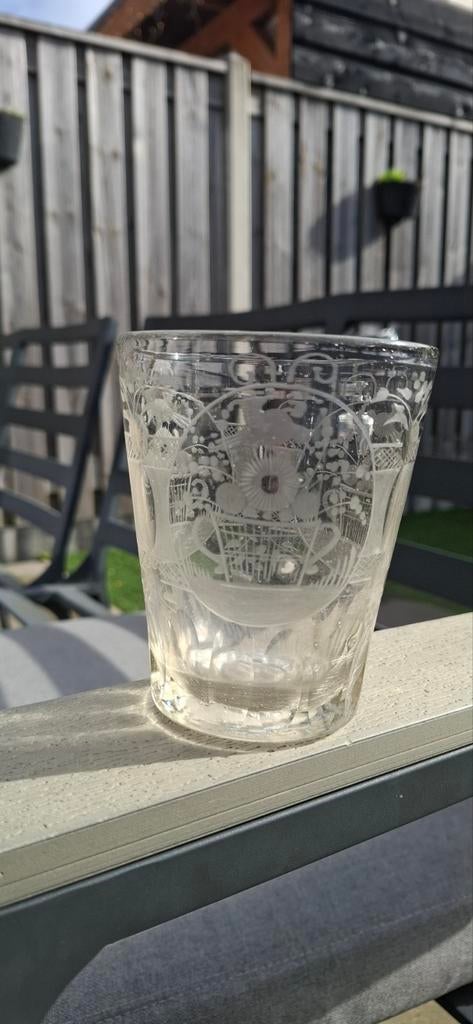 Huwelijks druivenspoeler, Antiek en Kunst, Antiek | Glas en Kristal, Ophalen of Verzenden