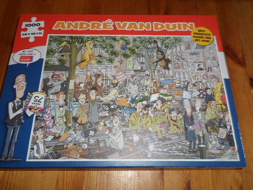 Puzzle - andre van duin - 1000 stukjes, Ophalen of Verzenden, 500 t/m 1500 stukjes, Zo goed als nieuw, Legpuzzel