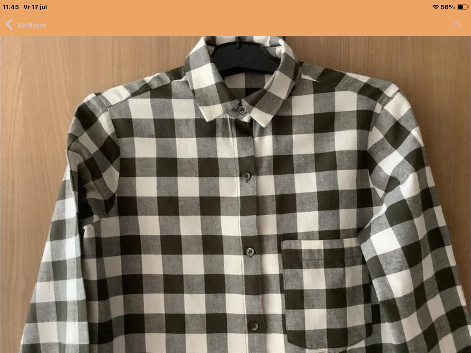 Zara geruite.   bloes.    Mt.   XS., Verzenden, Zo goed als nieuw, Maat 34 (XS) of kleiner, Groen