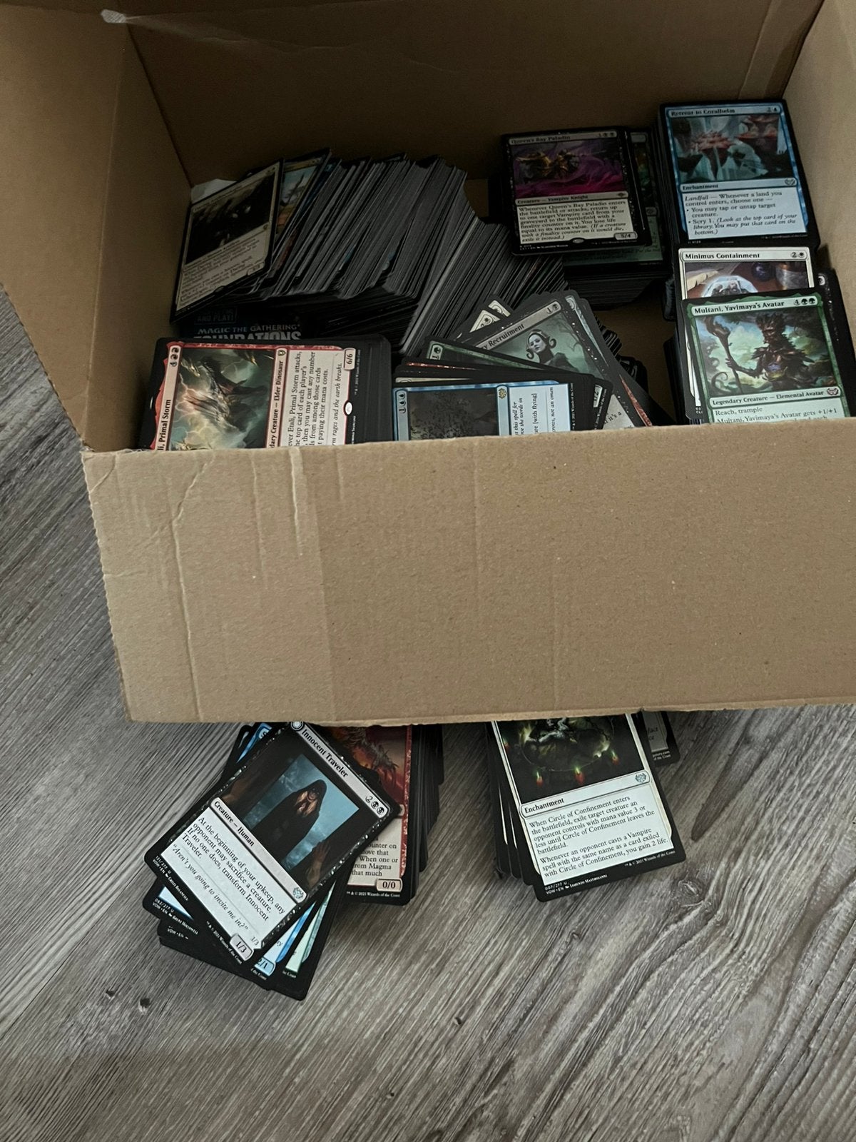 Doos met Magic kaarten, Verzenden, Zo goed als nieuw, Meerdere kaarten