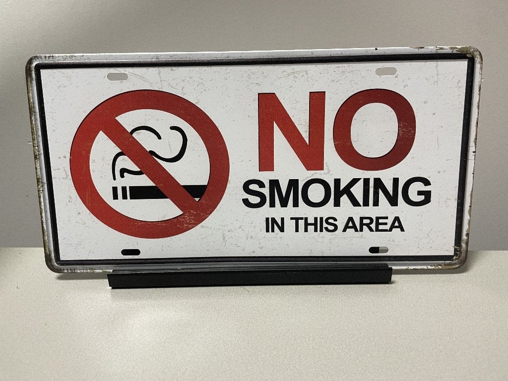 No Smoking wandbord (old Look), Www.pand50.nl, Nieuw, Ophalen of Verzenden, Printer 29B Coevorden