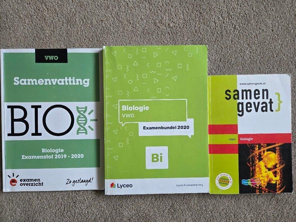 Examenbundel en samenvatting Biologie VWO, Boeken, Ophalen, Zo goed als nieuw, VWO, Biologie