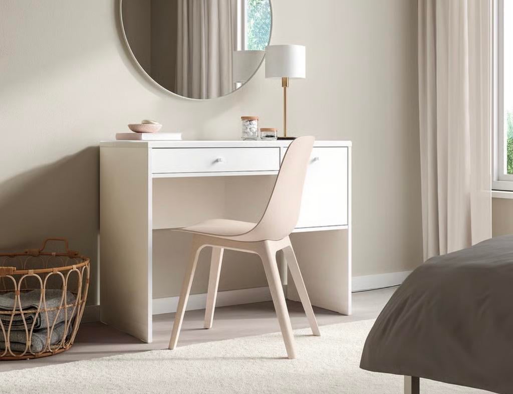 Nieuwe SYVDE toilettafel wit - 100x48 cm, Huis en Inrichting, Tafels | Kaptafels, Ophalen, 100 tot 150 cm, Nieuw, Minder dan 100 cm