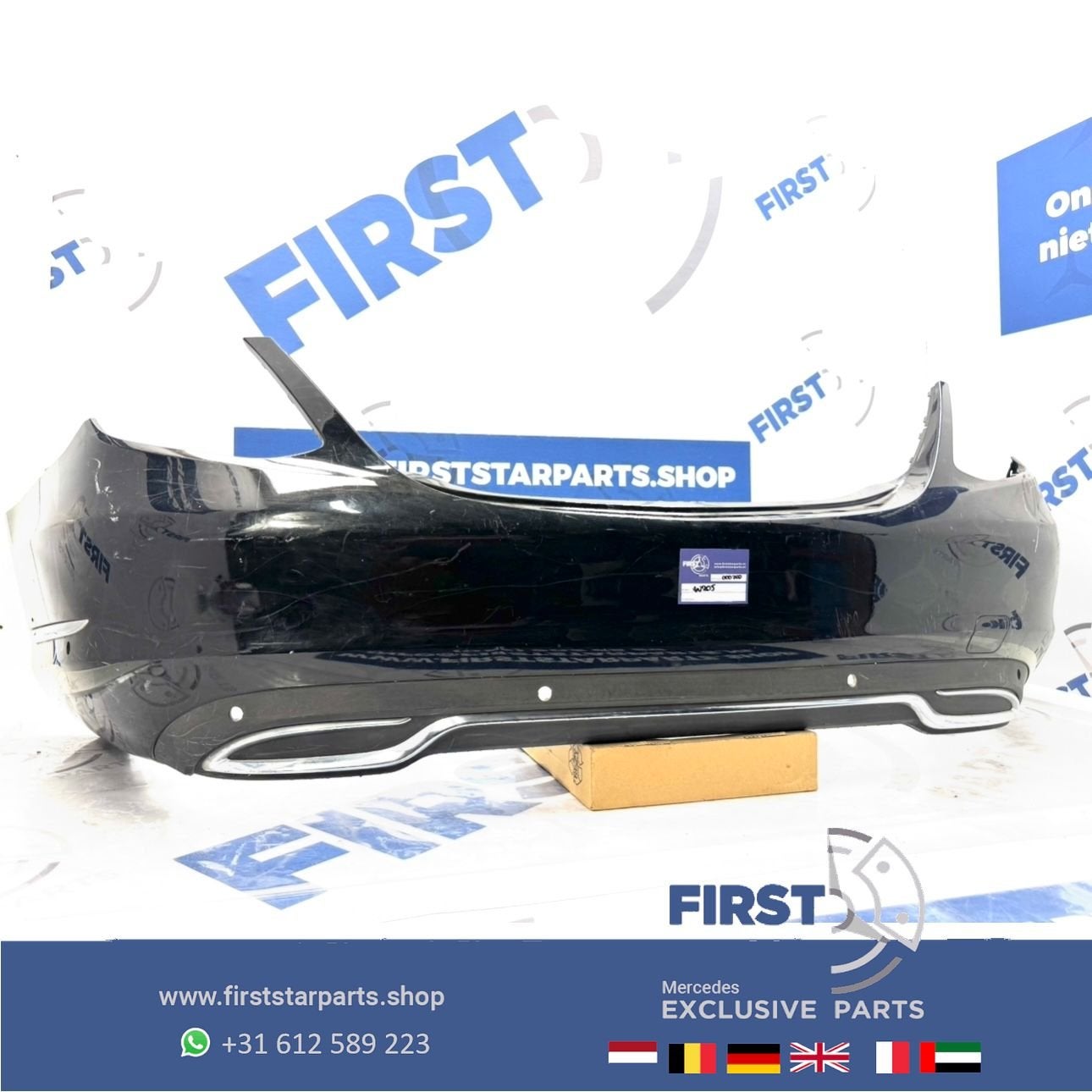 W205 achterbumper Mercedes C Klasse 2014-2019 A2058850138 zw, Auto-onderdelen, Gebruikt, -, Ophalen of Verzenden, Achter