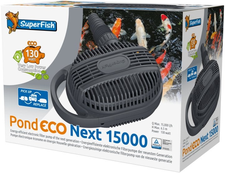 Vijverpomp Pond Eco Next 15000 130 watt, Ophalen of Verzenden, Nieuw, Vijverpomp