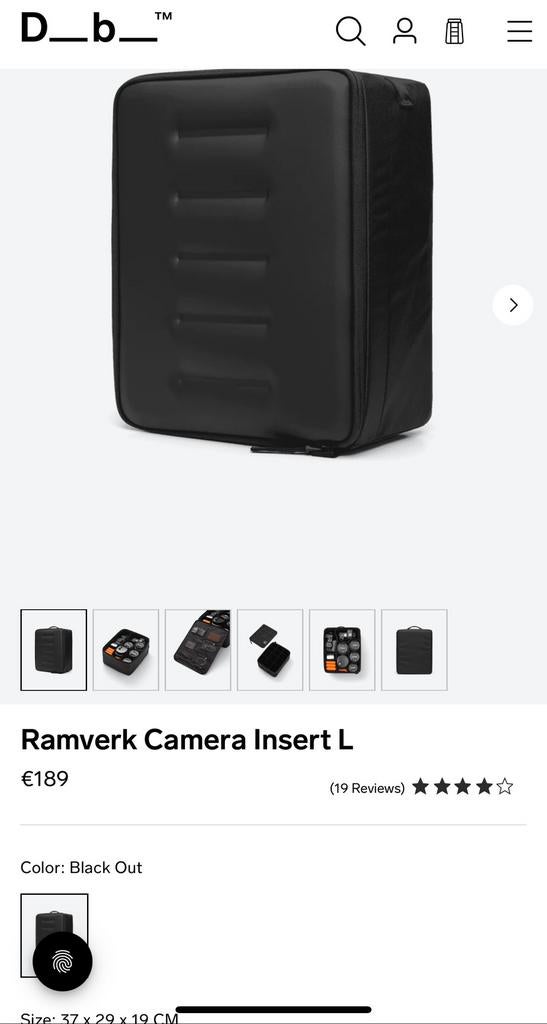 Nieuw DB Journey Ramverk Camera Insert L Fototas (Van €189), Ophalen of Verzenden, Nieuw, Overige typen, Overige merken