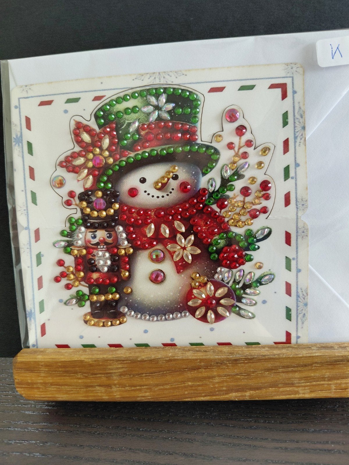 Diamond painting kerstkaart 5+1 gratis, Ophalen, Nieuw, Kerst