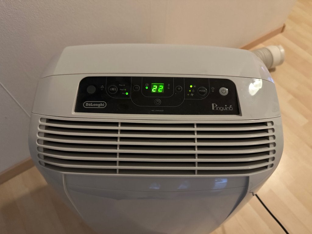 AIRCO van De’Longhi Pinguino, Witgoed en Apparatuur, Airco's, Ophalen, Timer, Gebruikt, 3 snelheden of meer