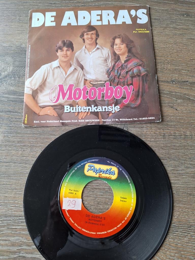De Adera,s   motorboy  / buitenkansje, Ophalen of Verzenden, Zo goed als nieuw, Overige formaten, Levenslied of Smartlap