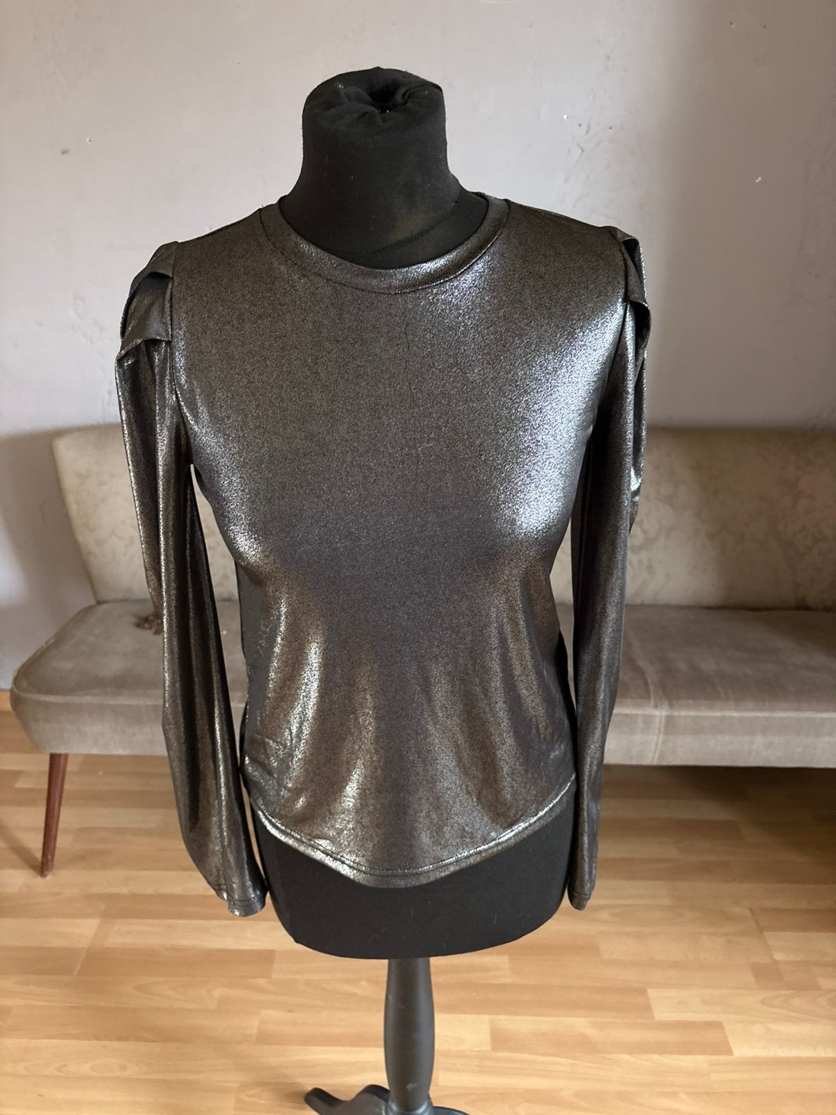 Ruth & Circle mooie metallic top met lange mouw mt 36 ZGAN, Overige kleuren, Ophalen of Verzenden, Zo goed als nieuw, Lange mouw