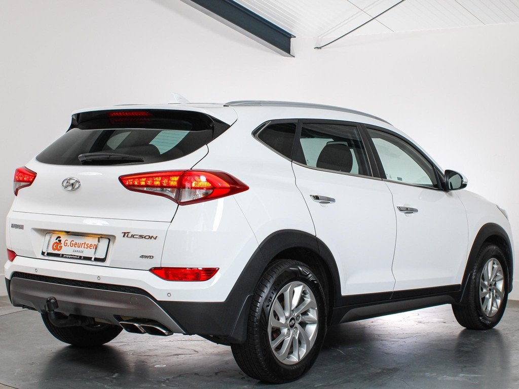 Hyundai Tucson 1.6 T-GDi Comfort 4WD Trekhaak, Camera, Dodeh, Auto's, Hyundai, Automaat, Stof, Gebruikt, 4 cilinders