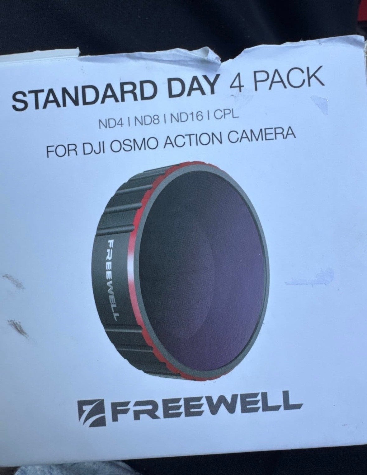 Freewell Standard Day 4-pack filters voor DJI Osmo Action, Overige merken, Minder dan 50 mm, Inclusief opbergcase, Zo goed als nieuw