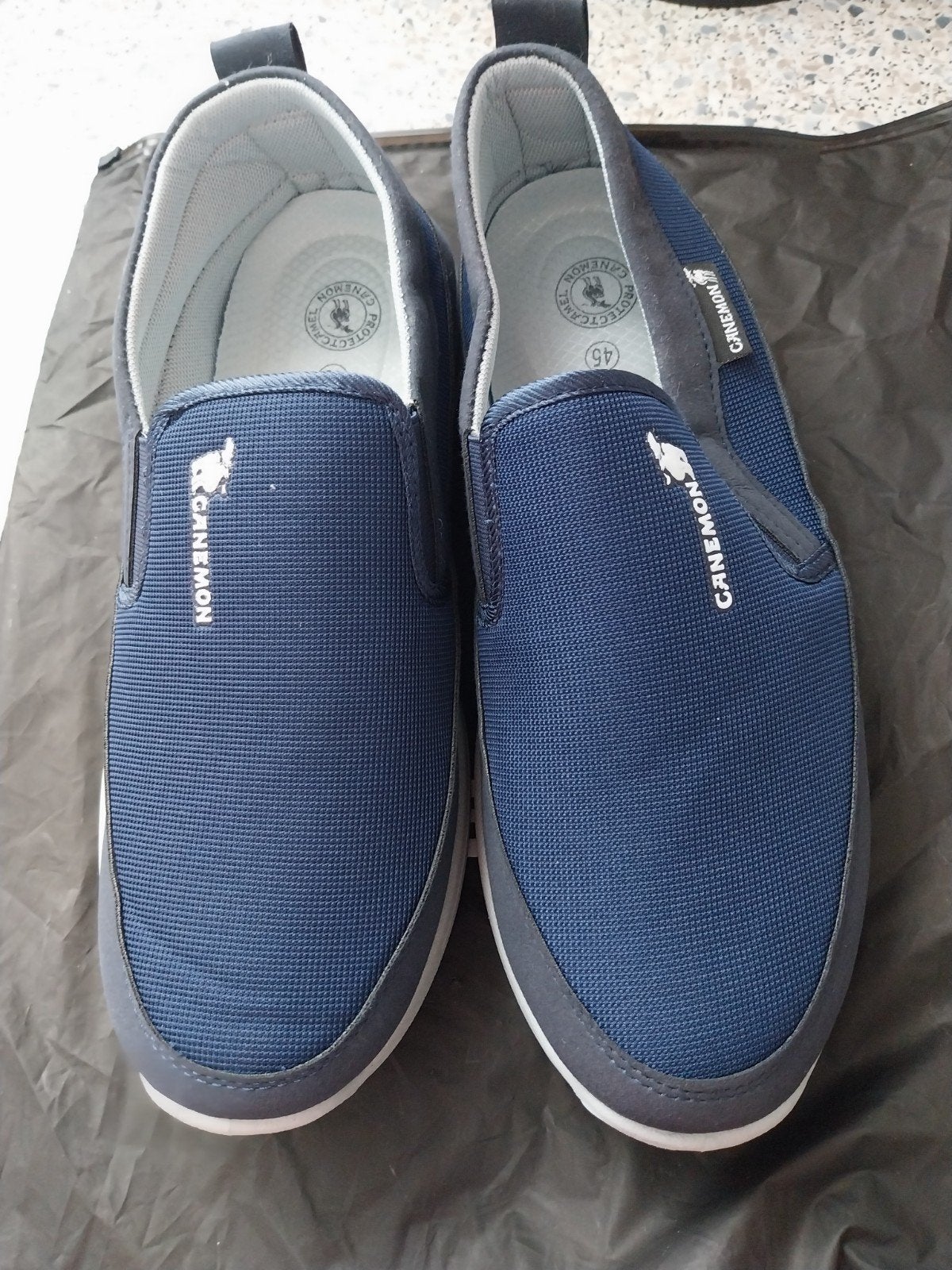 Nieuwe Canemon instappers - Maat 45 - Donkerblauw, Ophalen, Blauw, Overige typen, Nieuw