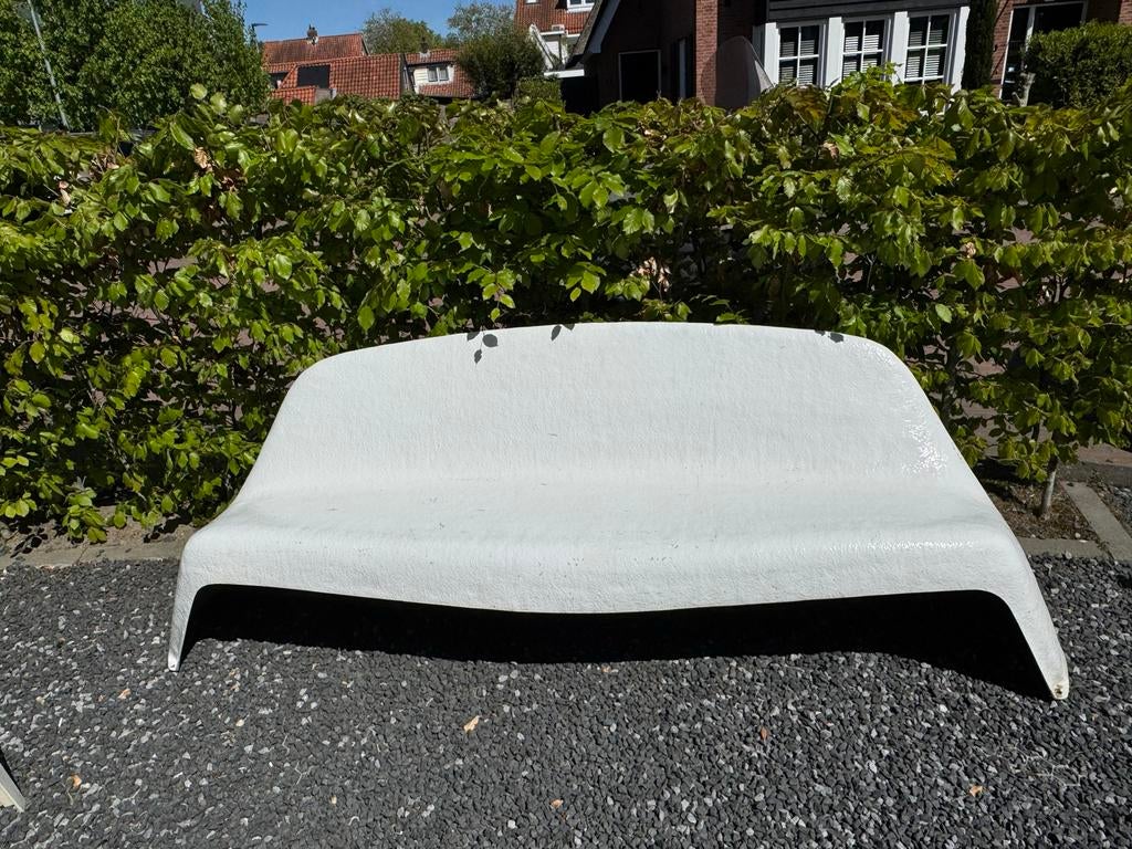 Moderne design kunststof tuinbank, Tuin en Terras, Ophalen of Verzenden, Gebruikt, Kunststof