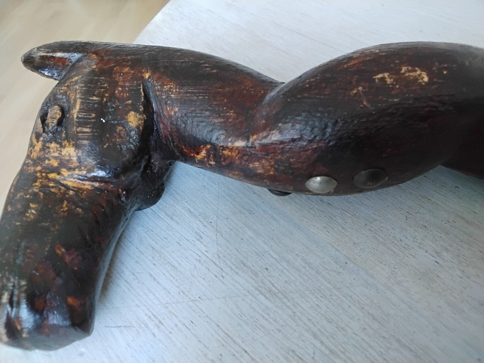 Wandelstok handmade paard, Ophalen, Zo goed als nieuw