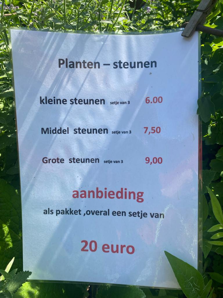 Plantensteunen set (klein, middel, groot), Tuin en Terras, Planten | Tuinplanten, Ophalen, Overige soorten, Volle zon
