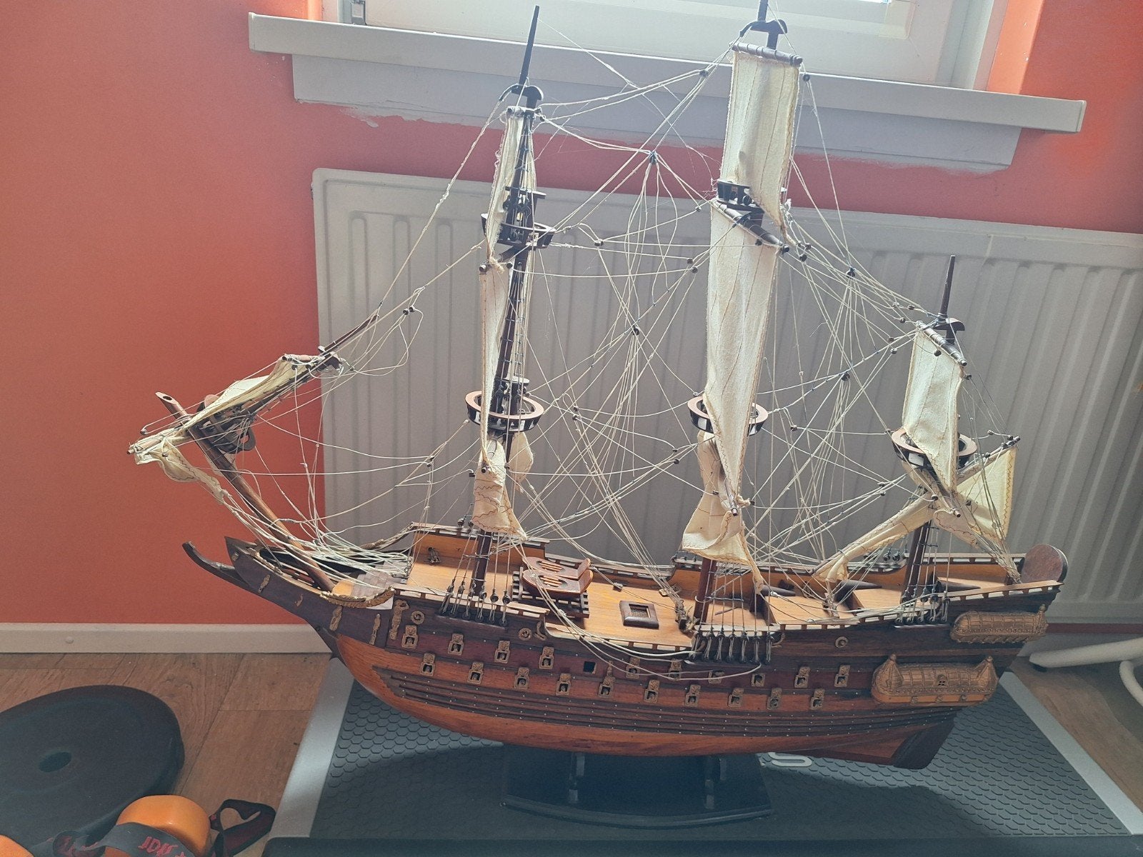 Gedetailleerd houten scheepsmodel - Zeilschip, Ophalen of Verzenden