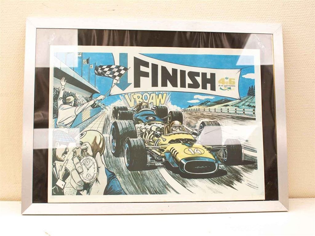 poster van een race 35926, Ophalen of Verzenden, Gebruikt, A1 t/m A3, Film en Tv