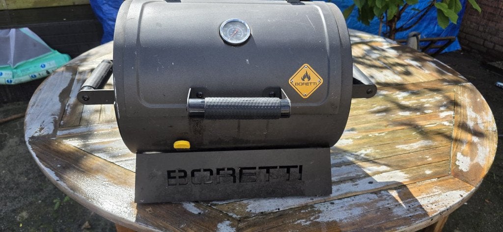 Borretti houtskool BBQ met thermometer, Ophalen, Gebruikt, Borretti