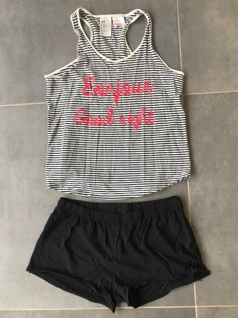 Leuke pyjama H&M in maat 158/164, Nacht- of Onderkleding, Meisje, H&M, Ophalen of Verzenden