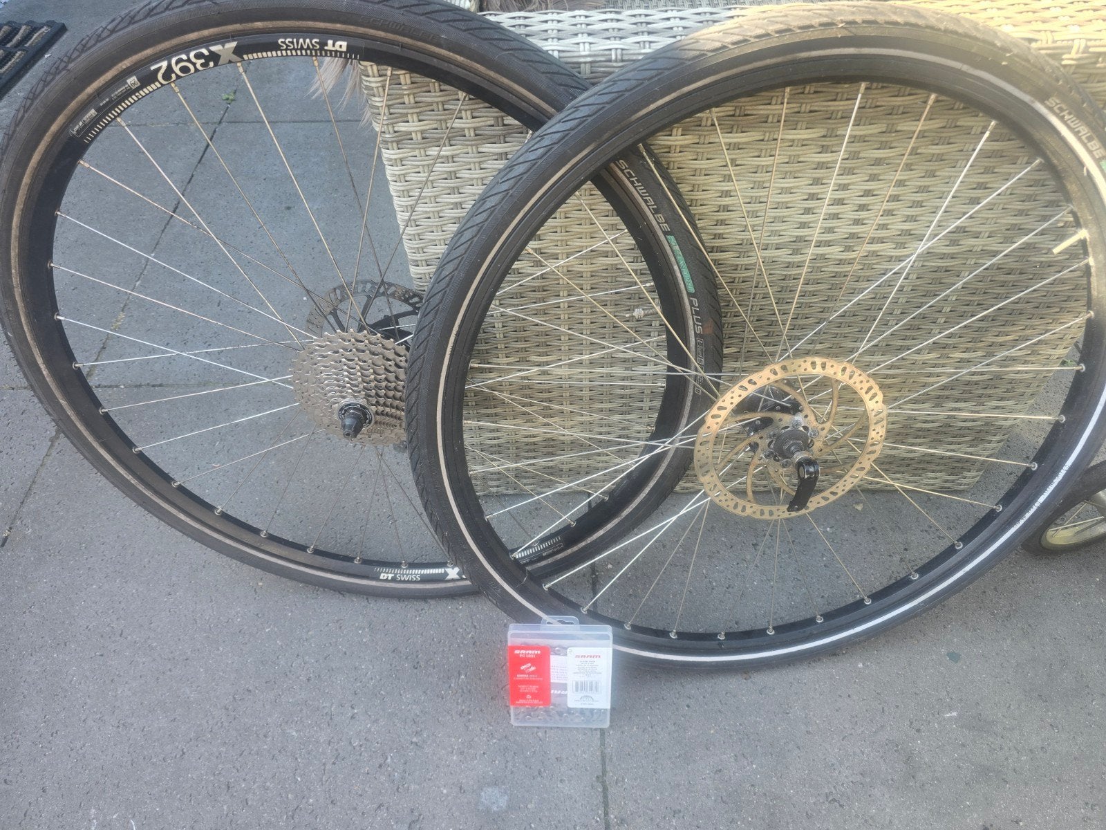 DT Swiss X392 Wielset met Schwalbe banden en SRAM ketting, Ophalen of Verzenden