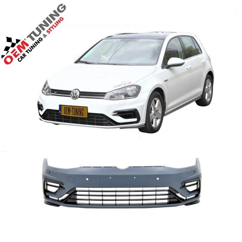 Voorbumper geschikt voor GOLF 7.5 | R-LOOK | 2017 – 2020 |, Auto diversen, Ophalen of Verzenden