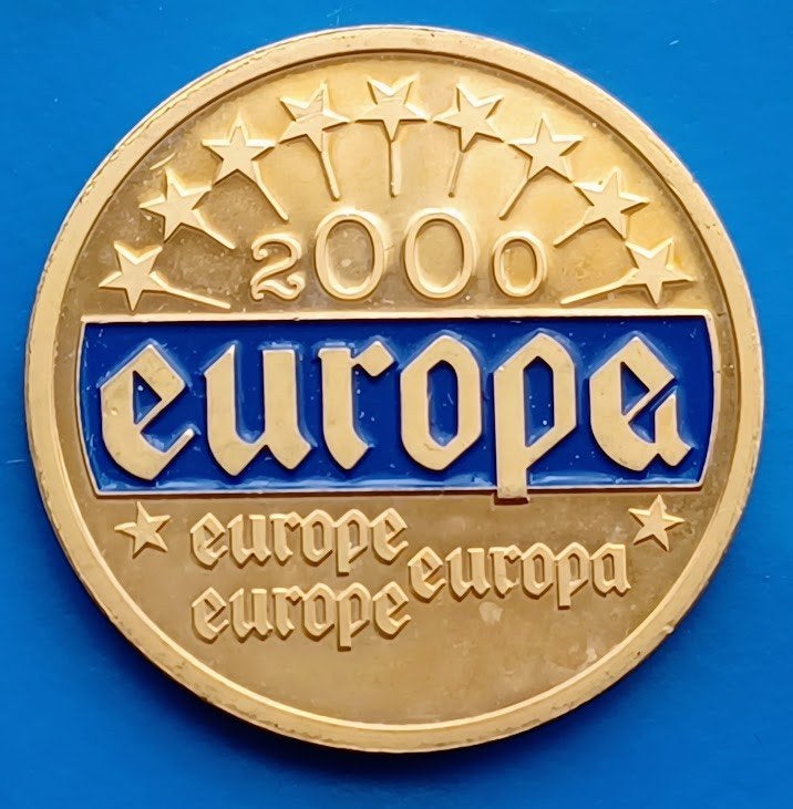 Penning Europa, Europe 2000 - verguld UNC, Verzenden, Overige materialen, Nederland