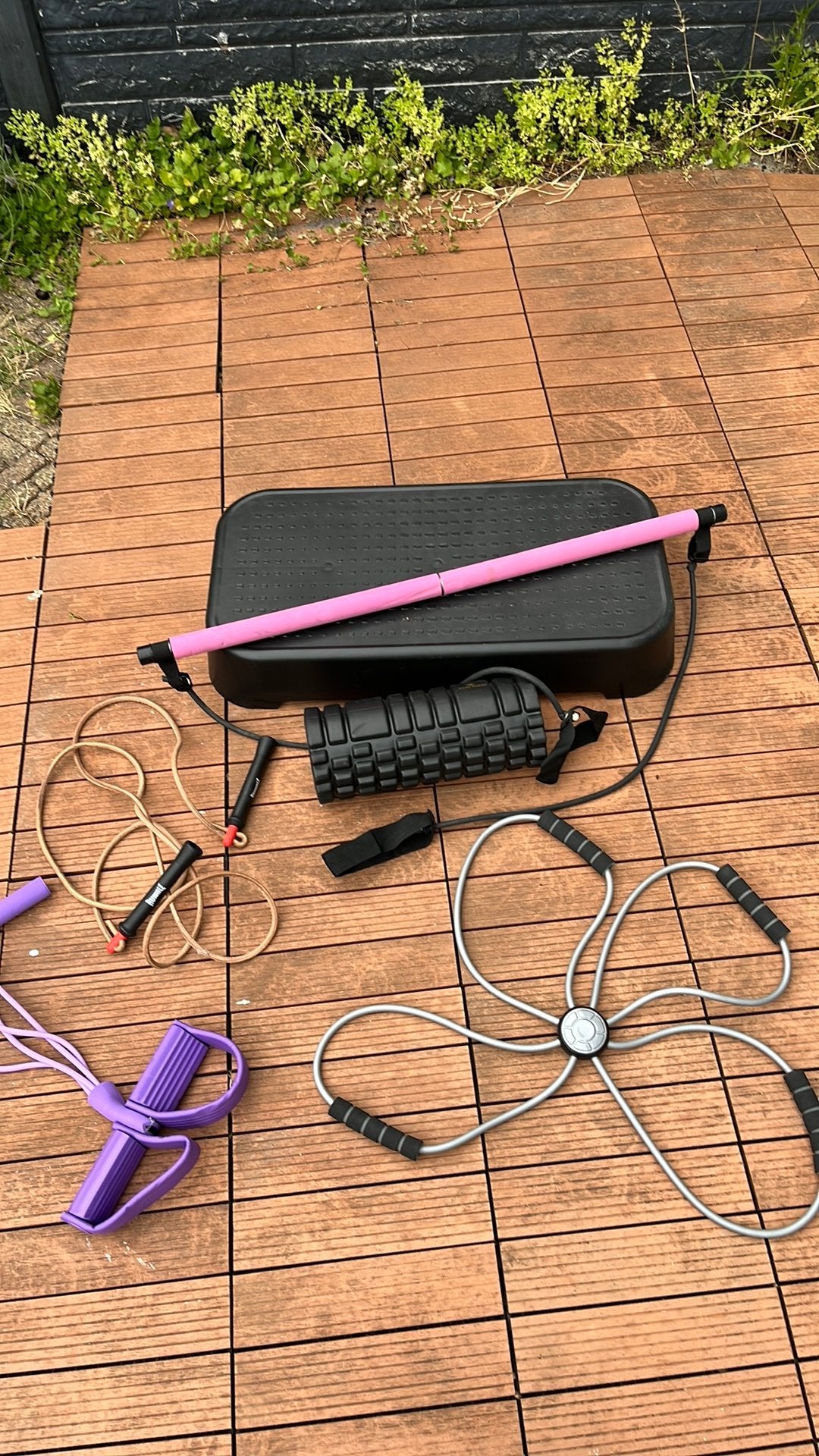 Fitness Stepper en Diverse Gadgets  6 in 1 - Complete Set, Ophalen, Zo goed als nieuw, Benen, Stepbank