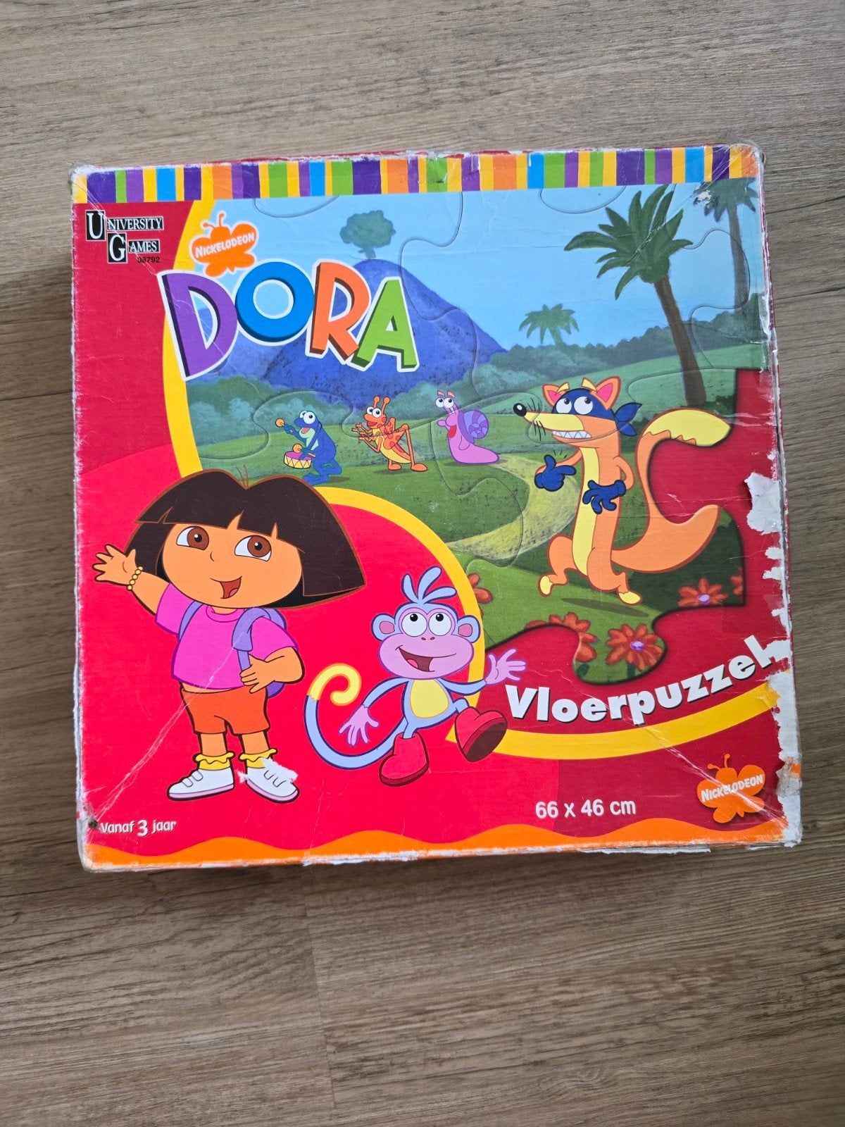 Tactic Puzzle | Dora | Vloer Puzzel | 20 stukjes vanaf 3 jr, Ophalen of Verzenden, 10 tot 50 stukjes, Zo goed als nieuw