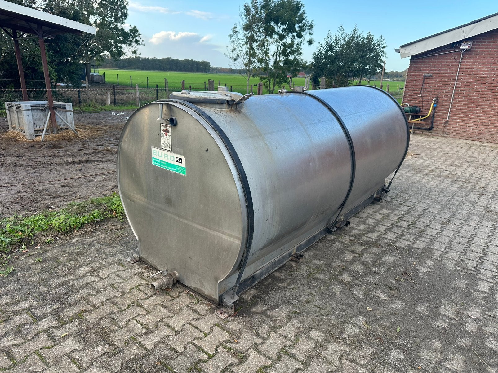 Watertank rvs 3200 liter, Ophalen, Gebruikt, Met kraantje, 150 liter of meer