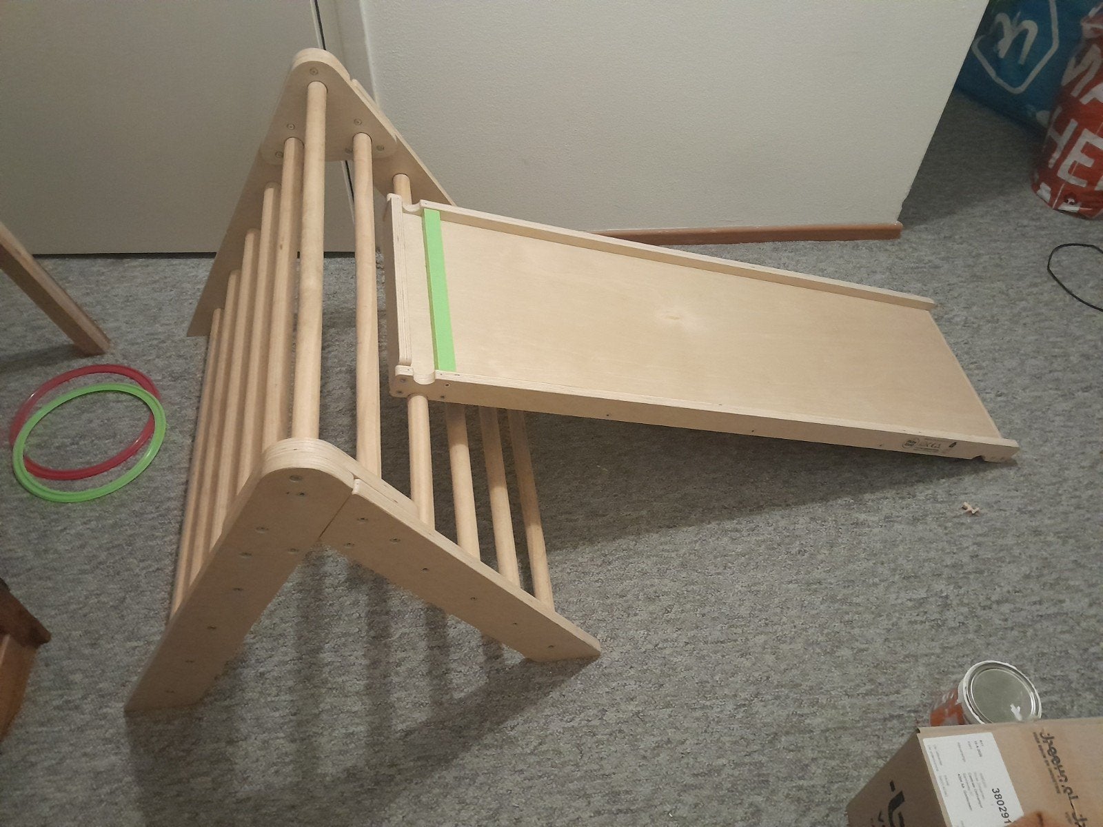 Houten Klimrek met Glijbaan (Lidl) - 80x73x60 cm, Kinderen en Baby's, Speelgoed | Houten speelgoed, Ophalen