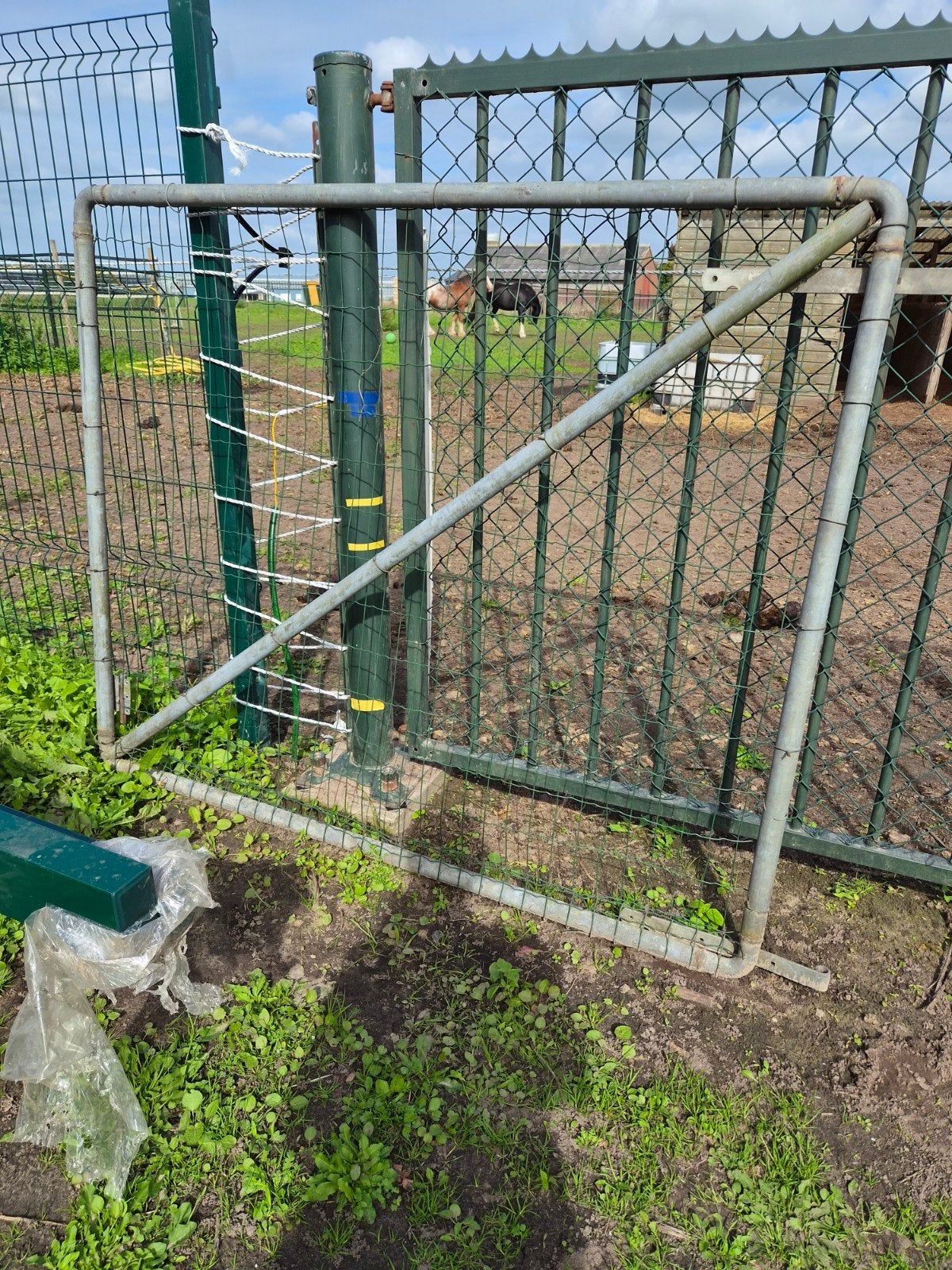 weidepoort / poort 180 lang en 140 hoog, Tuin en Terras, Ophalen, Met poort, Gebruikt, Overige typen
