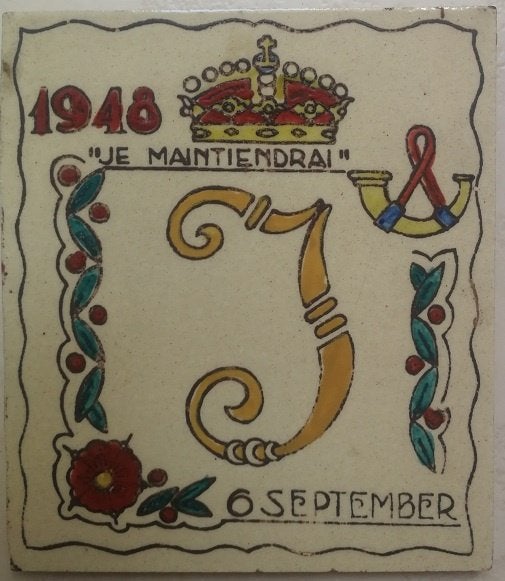 tegel Je maintiendrai 1948 6 september, Ophalen, Gebruikt