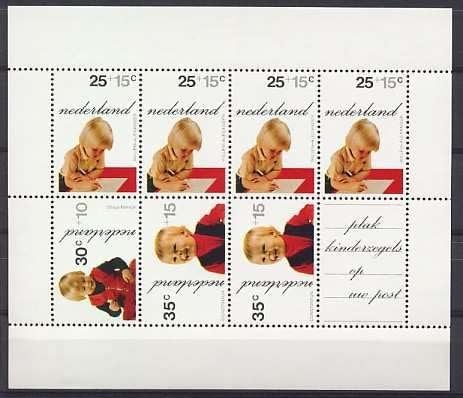 Nederland NVPH nr 1024 postfris Kinderpostzegels 1972, Ophalen of Verzenden, Na 1940, Postfris