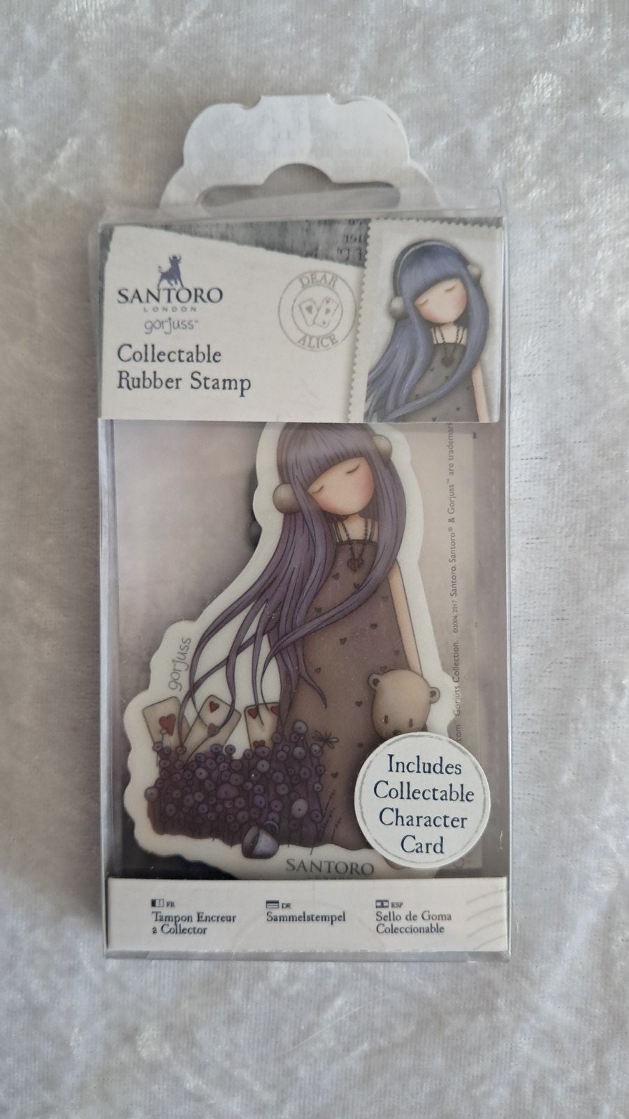 Nieuw stempel Dear Alice nr 56, Gorjuss Santoro rubber post, Ophalen of Verzenden, Nieuw, EZ-mounted stempel