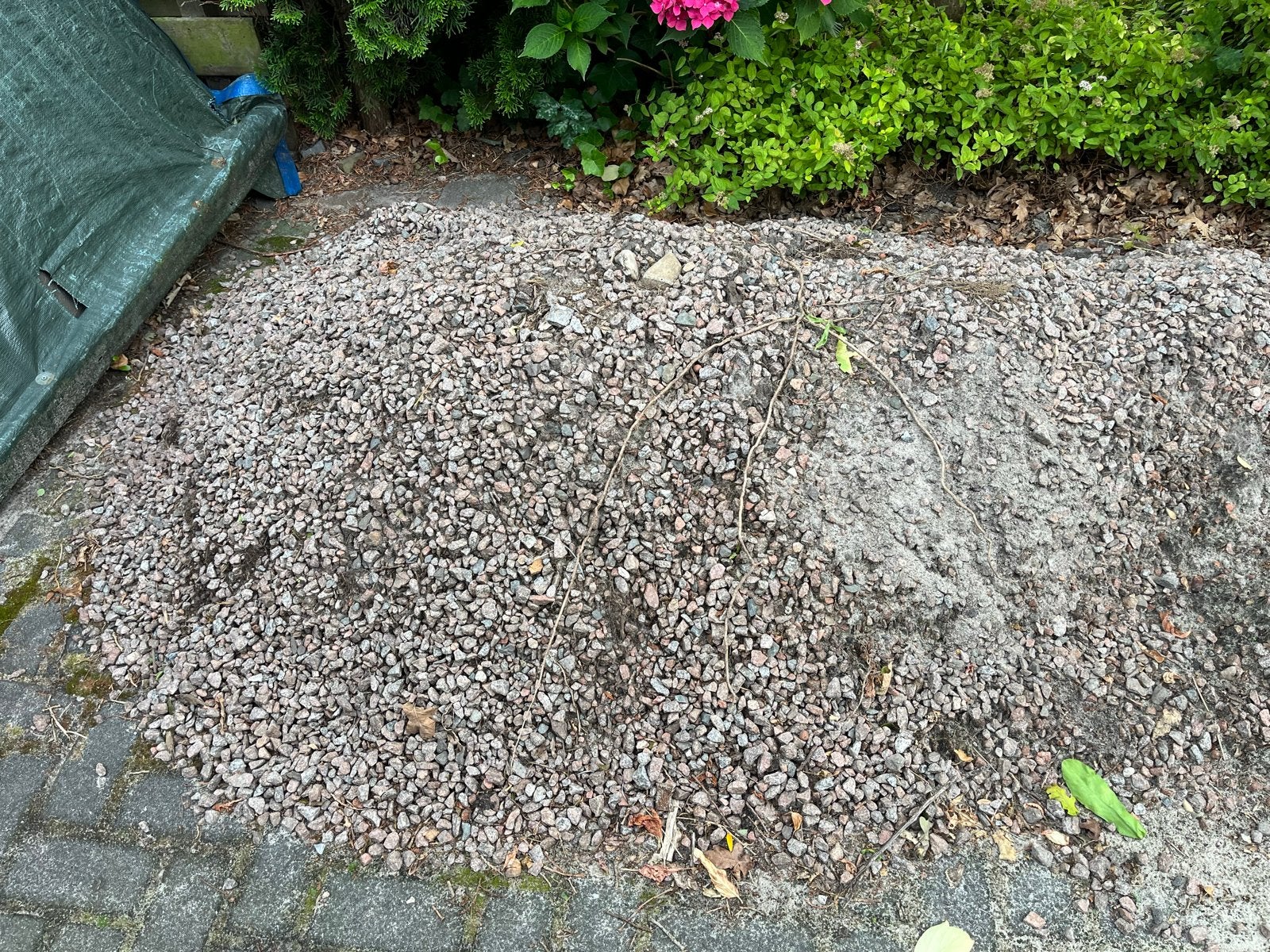 Graniet split (ongewassen), Tuin en Terras, Grind, Keien en Split, Ophalen, Gebruikt, Graniet, Grind