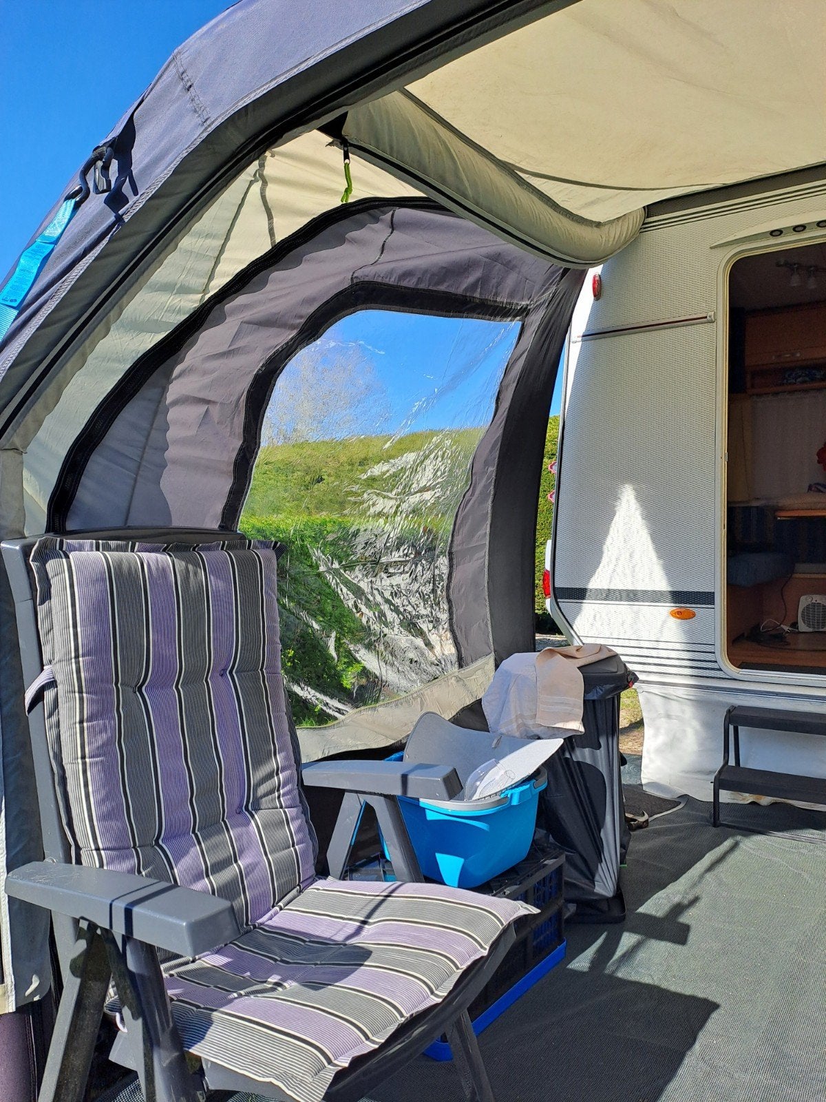 opblaasbare caravan luifel, Caravans en Kamperen, Ophalen, Gebruikt