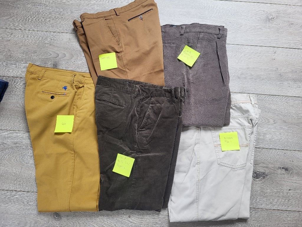 5 lange broeken maat 48/L, Ophalen of Verzenden, Zo goed als nieuw, Maat 48/50 (M), Overige kleuren