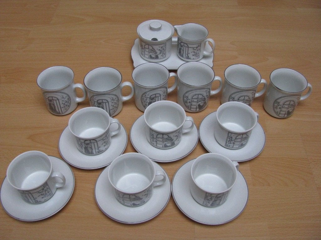 Nieuw Douwe Egberts servies Monaco, Nieuw, Ophalen of Verzenden, Overige stijlen, Kop(pen) en/of Schotel(s)