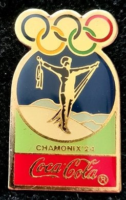 Coca Cola- Chamonix '24 Olympische Spelen pin, Verzenden, Nieuw, Sport, Speldje of Pin