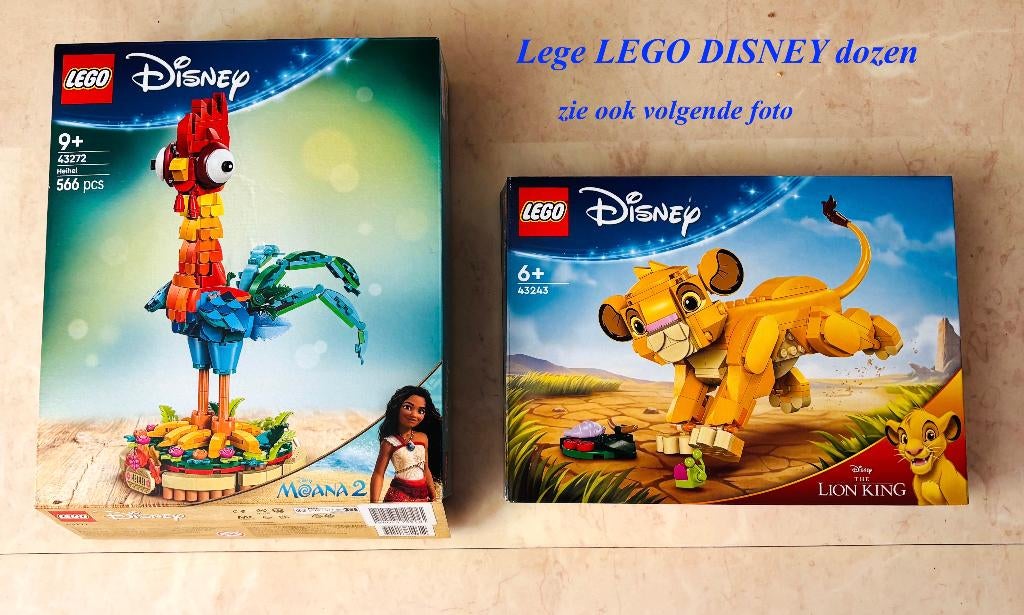 Teab 7x Lege LEGO DISNEY doos dozen, Ophalen, Gebruikt, Lego, Overige typen