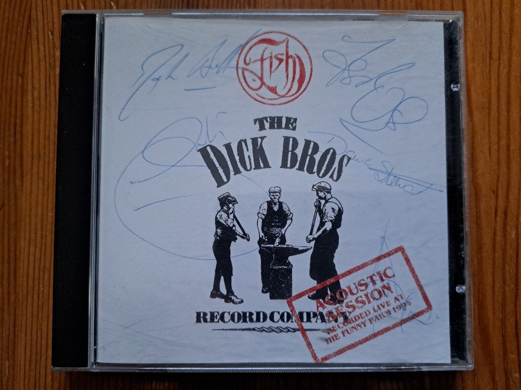 Fish, cd: The Dick Bros (met 5 handtekeningen)., Ophalen of Verzenden, Zo goed als nieuw