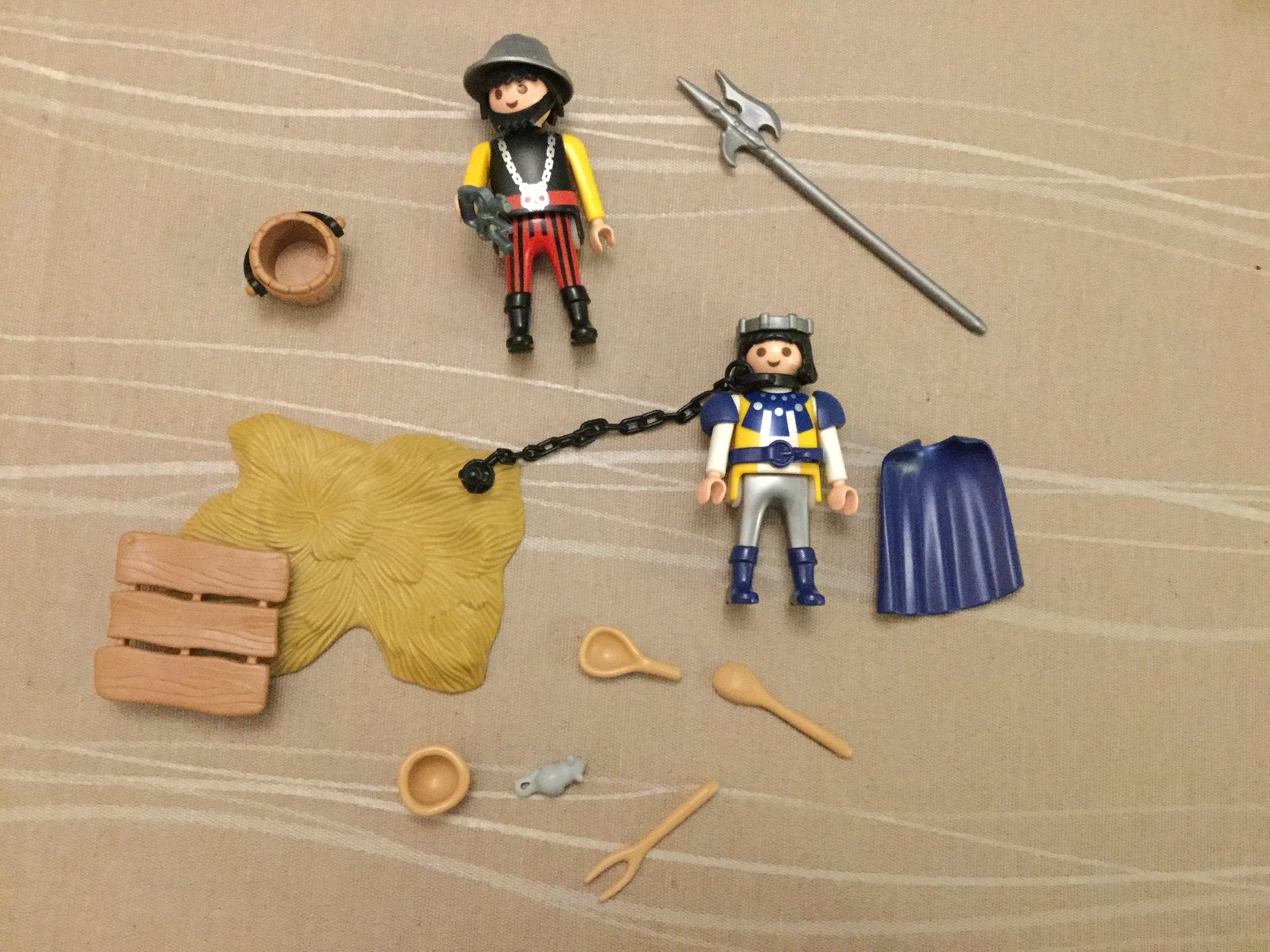 Playmobil ridder prins met gevangenen ., Ophalen of Verzenden, Zo goed als nieuw
