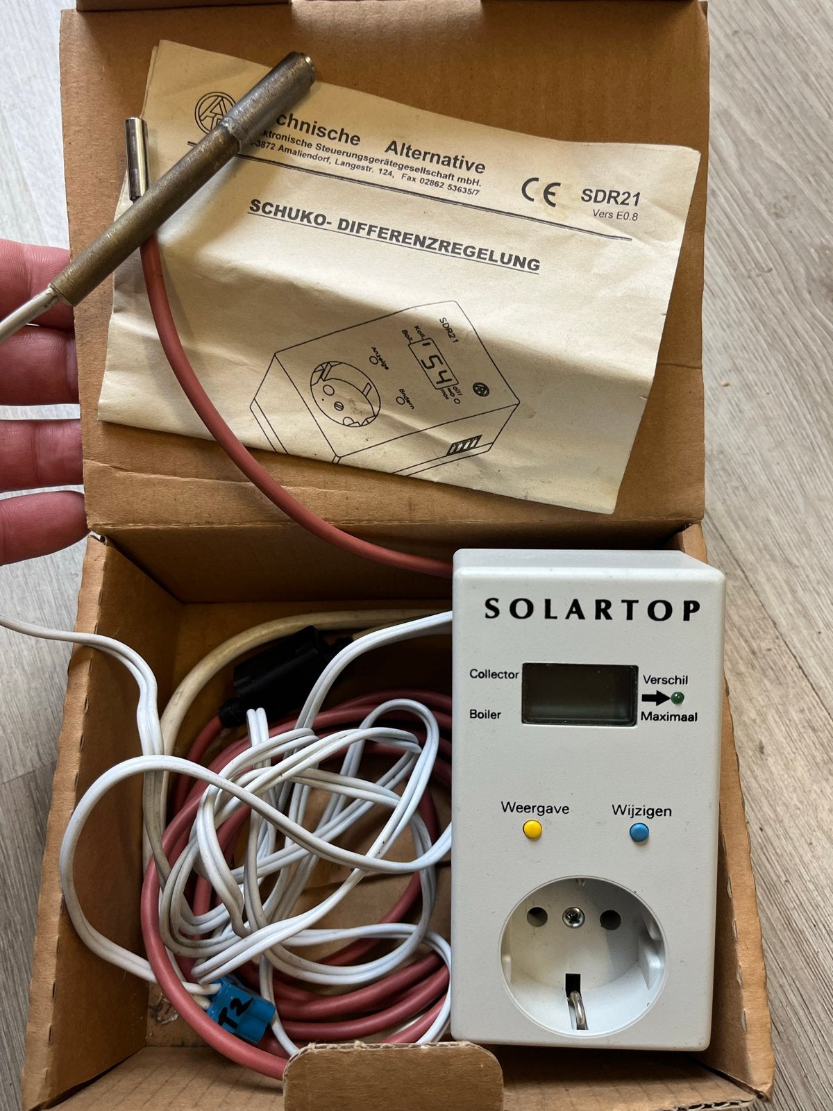 Solartop SDR 21 Differenzregler voor zonneboilers, Ophalen of Verzenden, Gebruikt