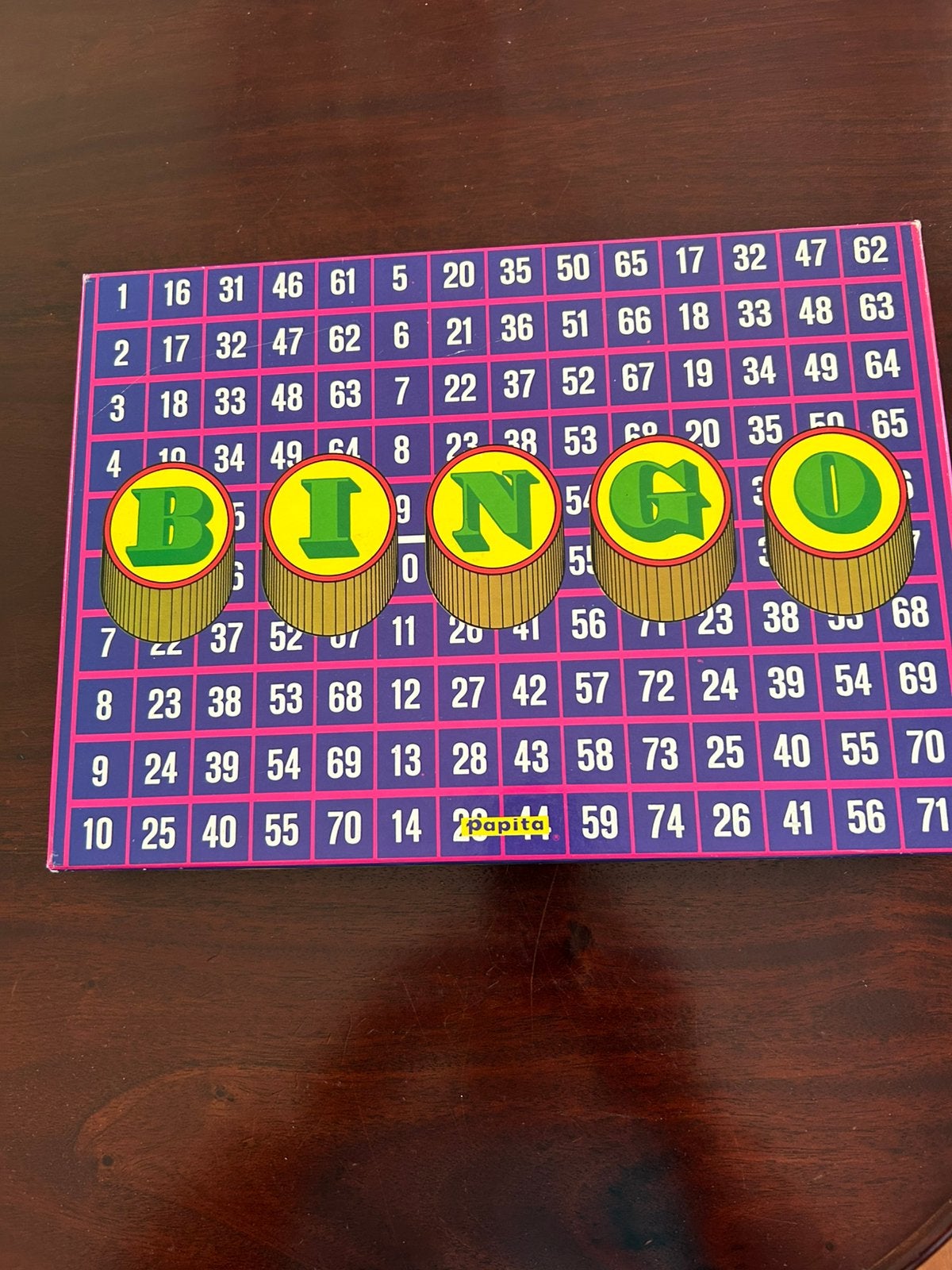 Papita bingo spelletje geheel compleet, Hobby en Vrije tijd, Gezelschapsspellen | Bordspellen, Vijf spelers of meer, Ophalen of Verzenden